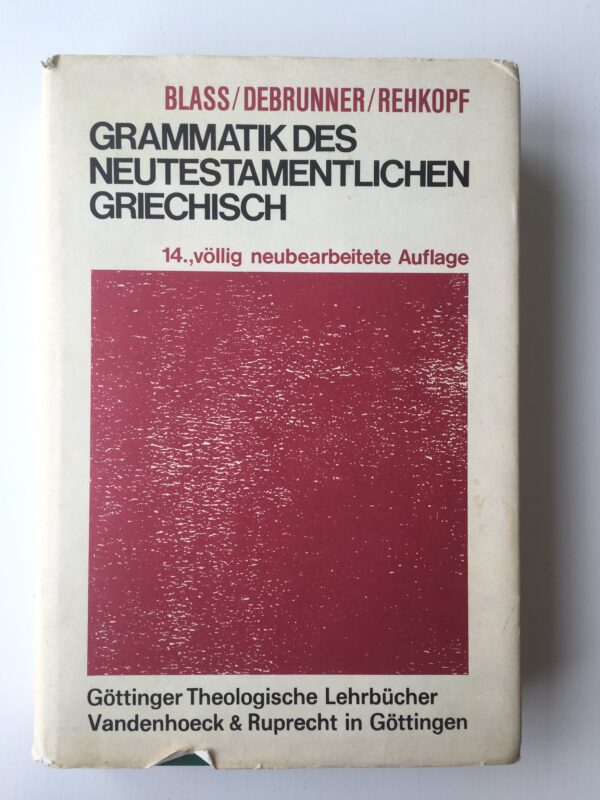 Køb "Grammatik des neutestamentlichen Griechisch 1975" (forside)