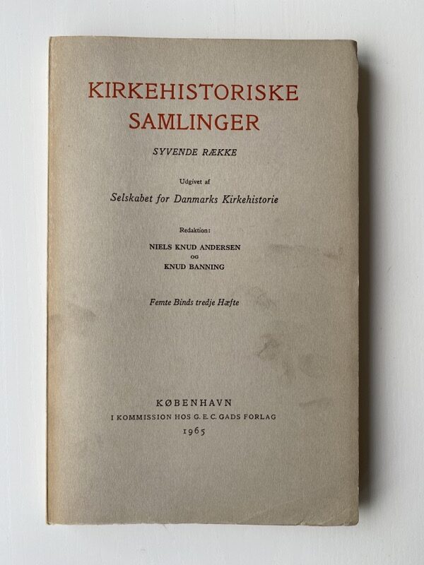 Køb "Kirkehistoriske Samlinger 1965 1965" (forside)